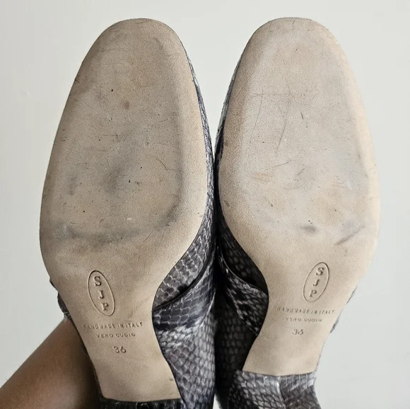 SJP tartt Snake Print Mary Janes - Picture 6 of 6